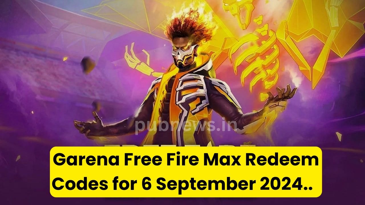 Garena Free Fire Max Redeem Codes for 6 September 2024