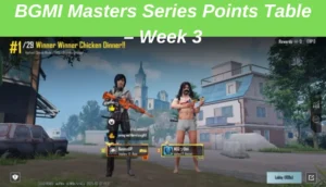 BGMI Masters Series Points Table – Week 3