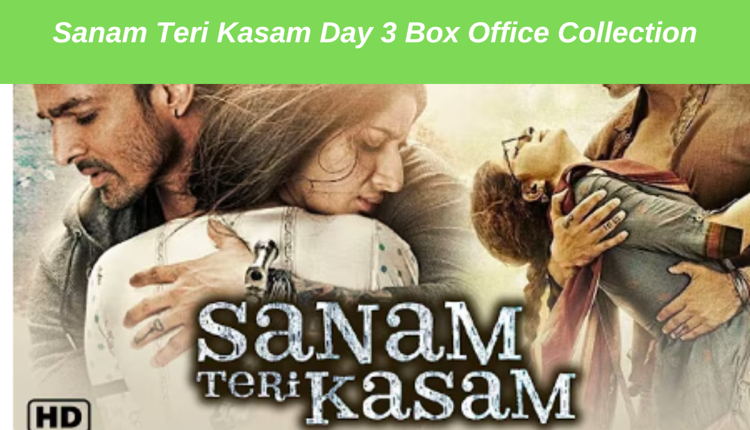 Sanam Teri Kasam Day 3 Box Office Collection